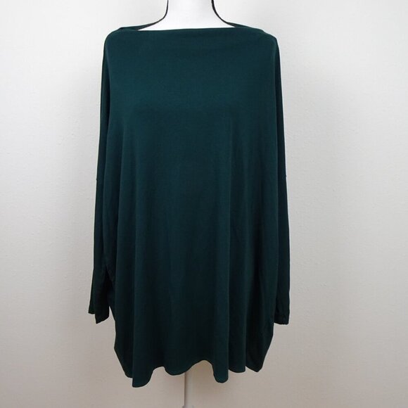 Bryn Walker Tunic Women's Size L Green Dimitri Lagenlook Long Sleeve - Picture 1 of 10
